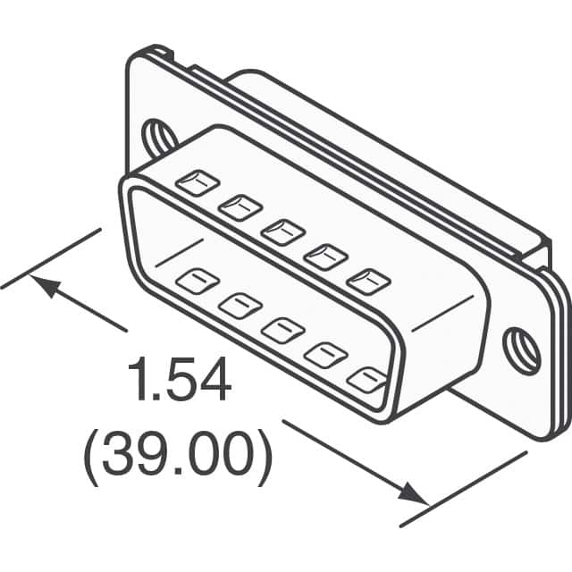 L717TWA3W3P Amphenol ICC (Commercial Products)  Alloggiamenti per connettori D-Sub a forma di D
